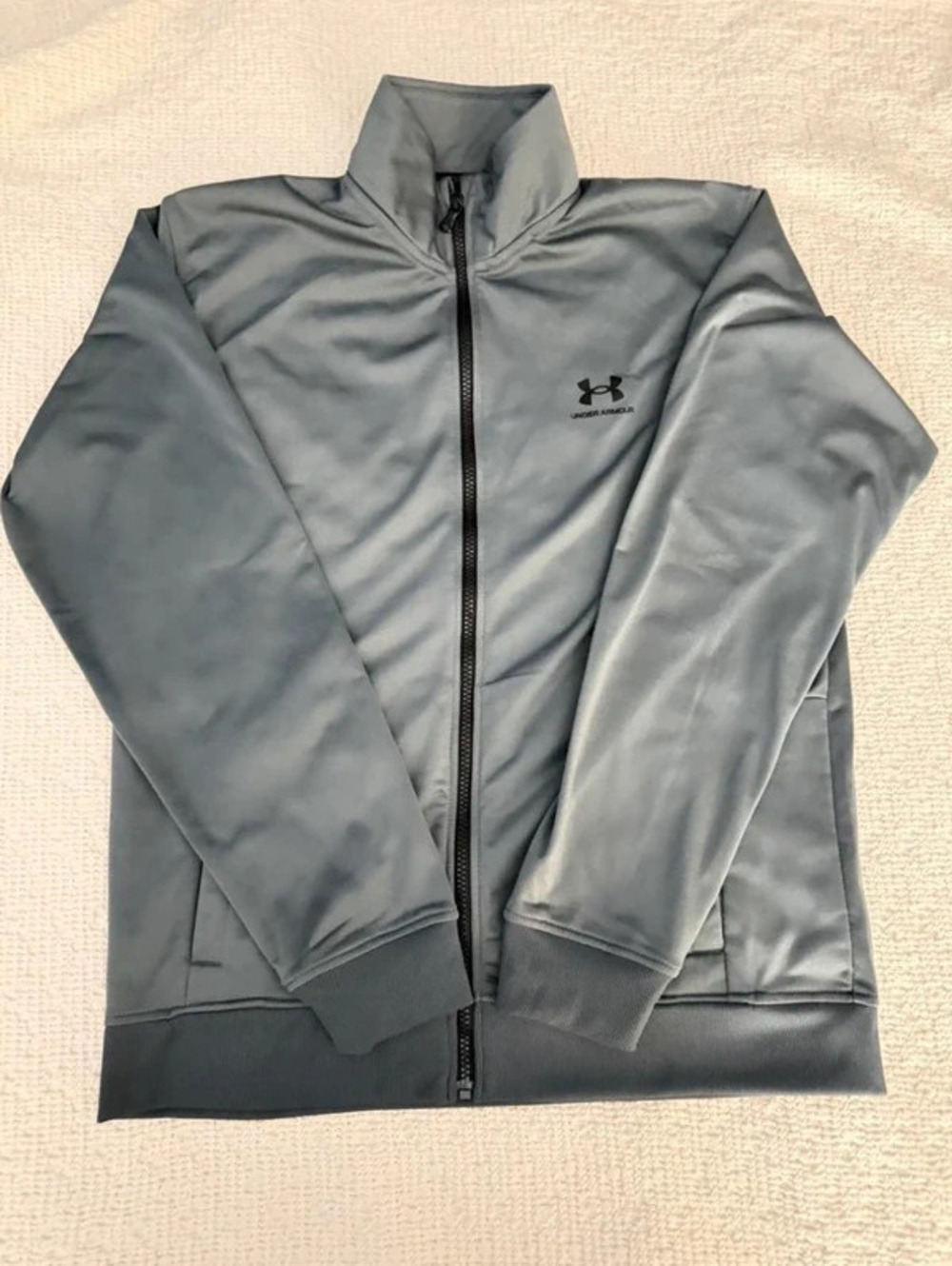 Under Armour Men's Black Full-Zip Athletic Jacket Size M